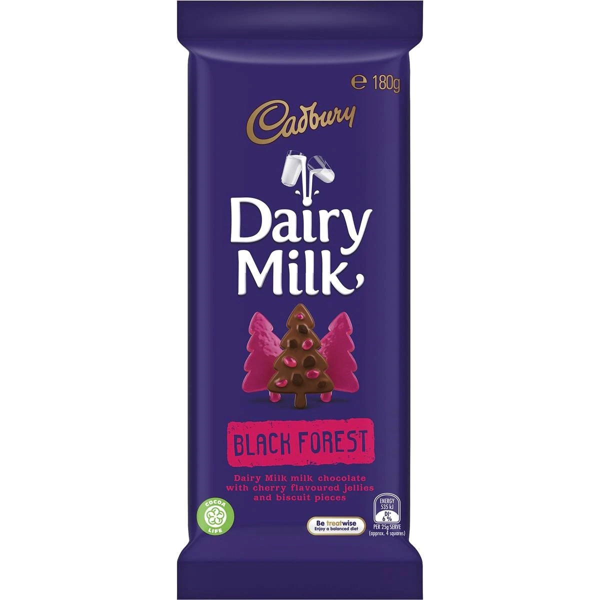 Cadbury Dairy Milk Black Forest 180g