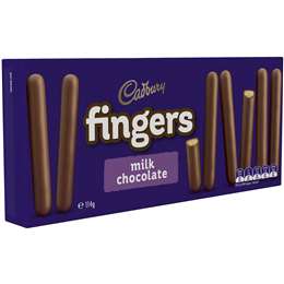 Cadbury Milk Chocolate Fingers 114g