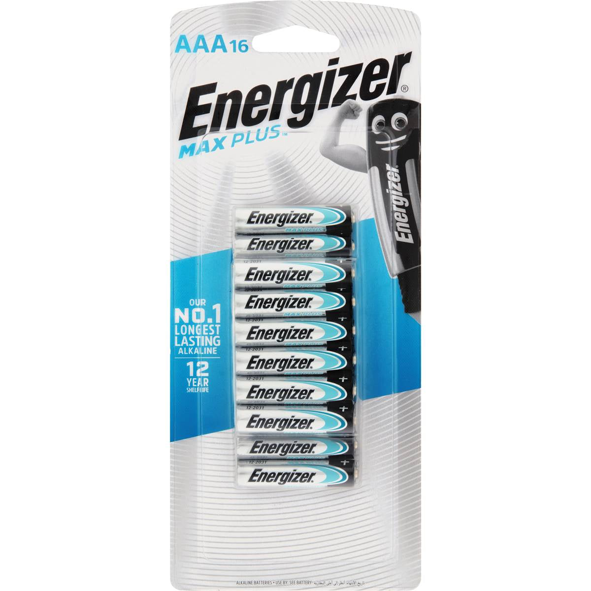 Energizer AAA Max Plus Batteries 16 pk