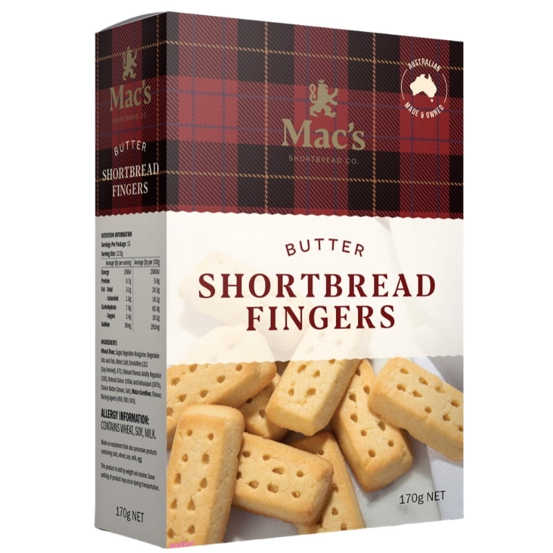 Mac's Butter Shortbread Finger 170g