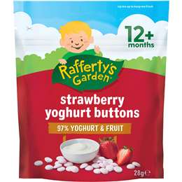 Rafferty's Garden Yoghurt Buttons Strawberry 1Y 28g