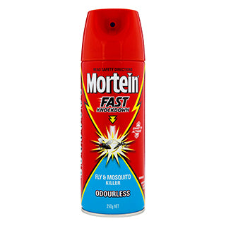 Mortein Odourless Fly Spray Fast Knockdown 250g