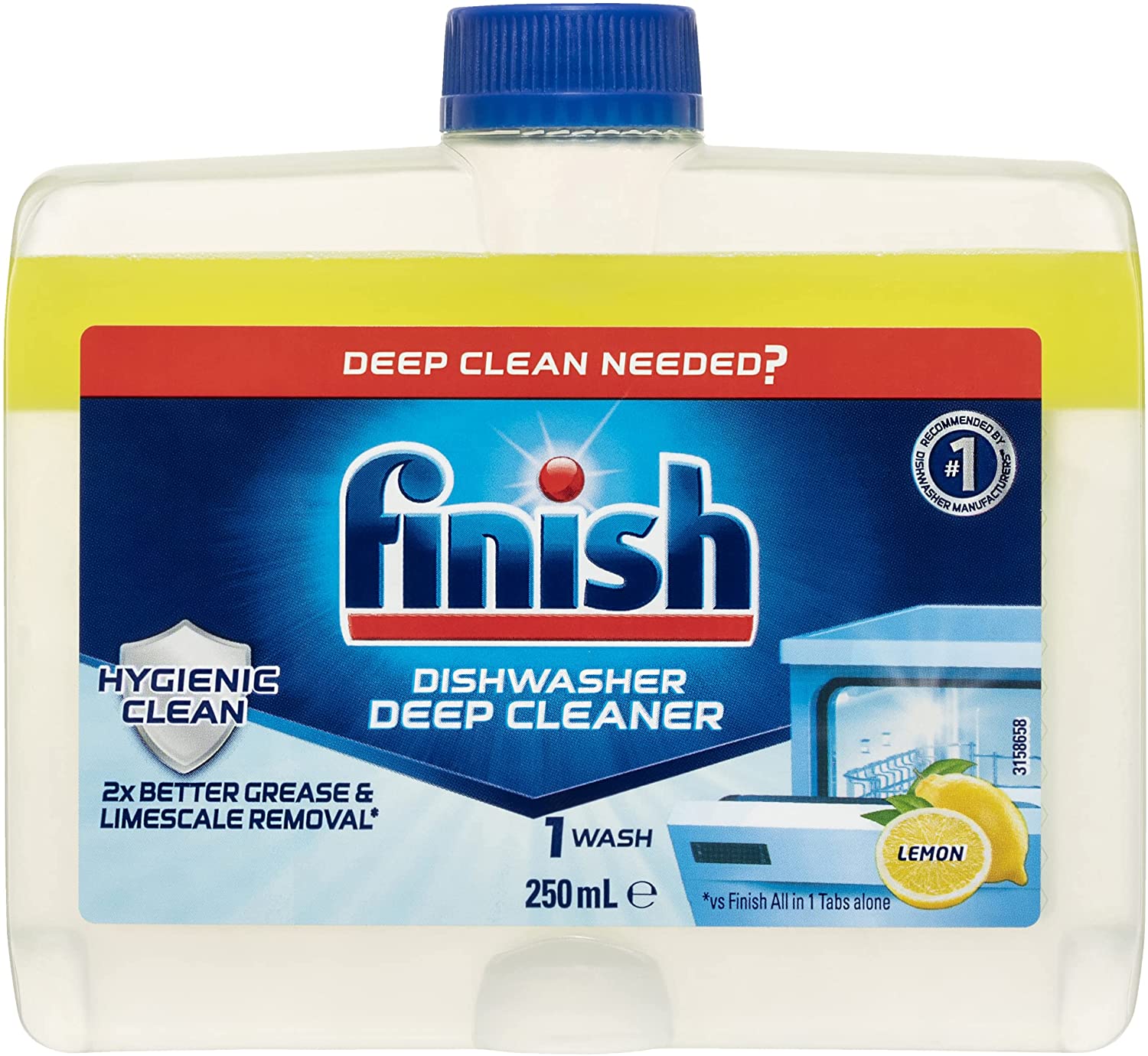 Finish Dishwasher Cleaner Lemon 250mL