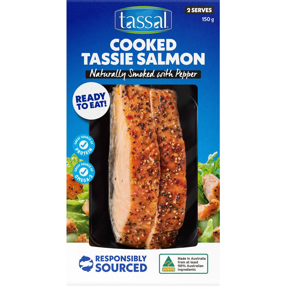 Tassal Smoked Salmon Peppercorn 150gm