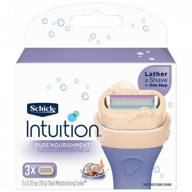 Schick Intuition Pure Nourishment Razor Refills 3pk