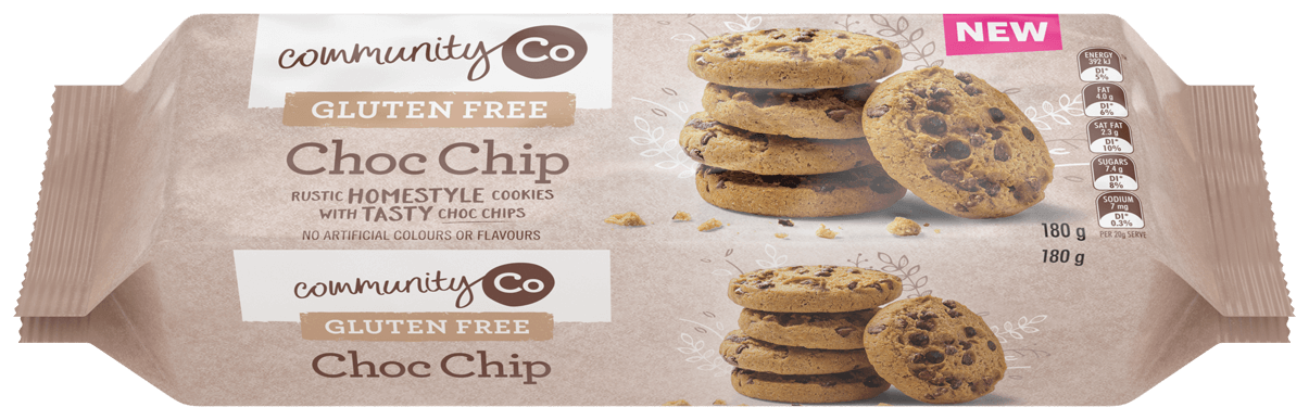 Community Co Gluten Free Choc Chip Cookies 180g