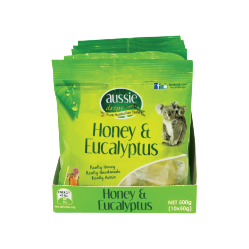 Aussie Drops Honey & Eucalyptus 50g