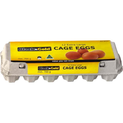 B&G Extra Large Cage Eggs 12pk 700g