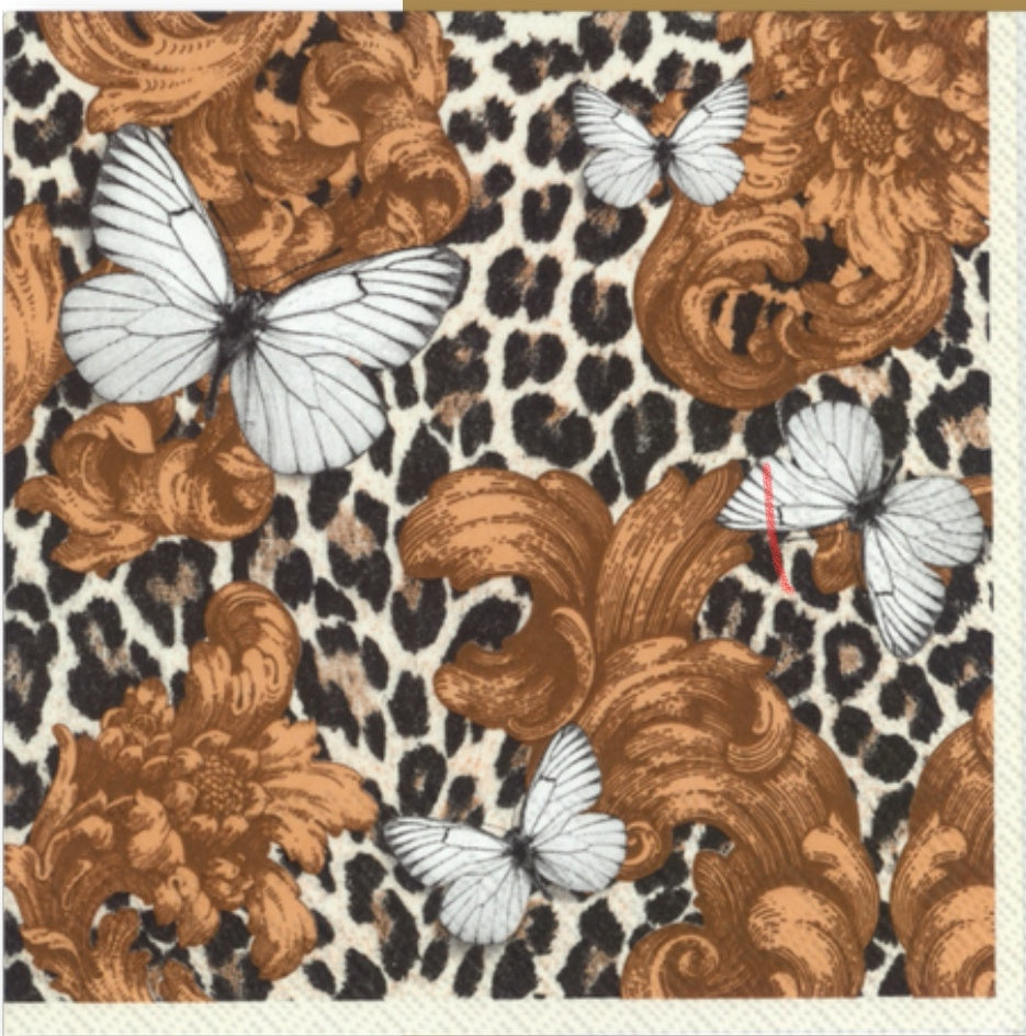 Baroque Leopard Napkins Cocktail