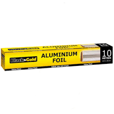 Black & Gold Aluminium Foil 30cm x 10m