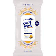 Clean Freak Fresh Lemon Wipes 50pk