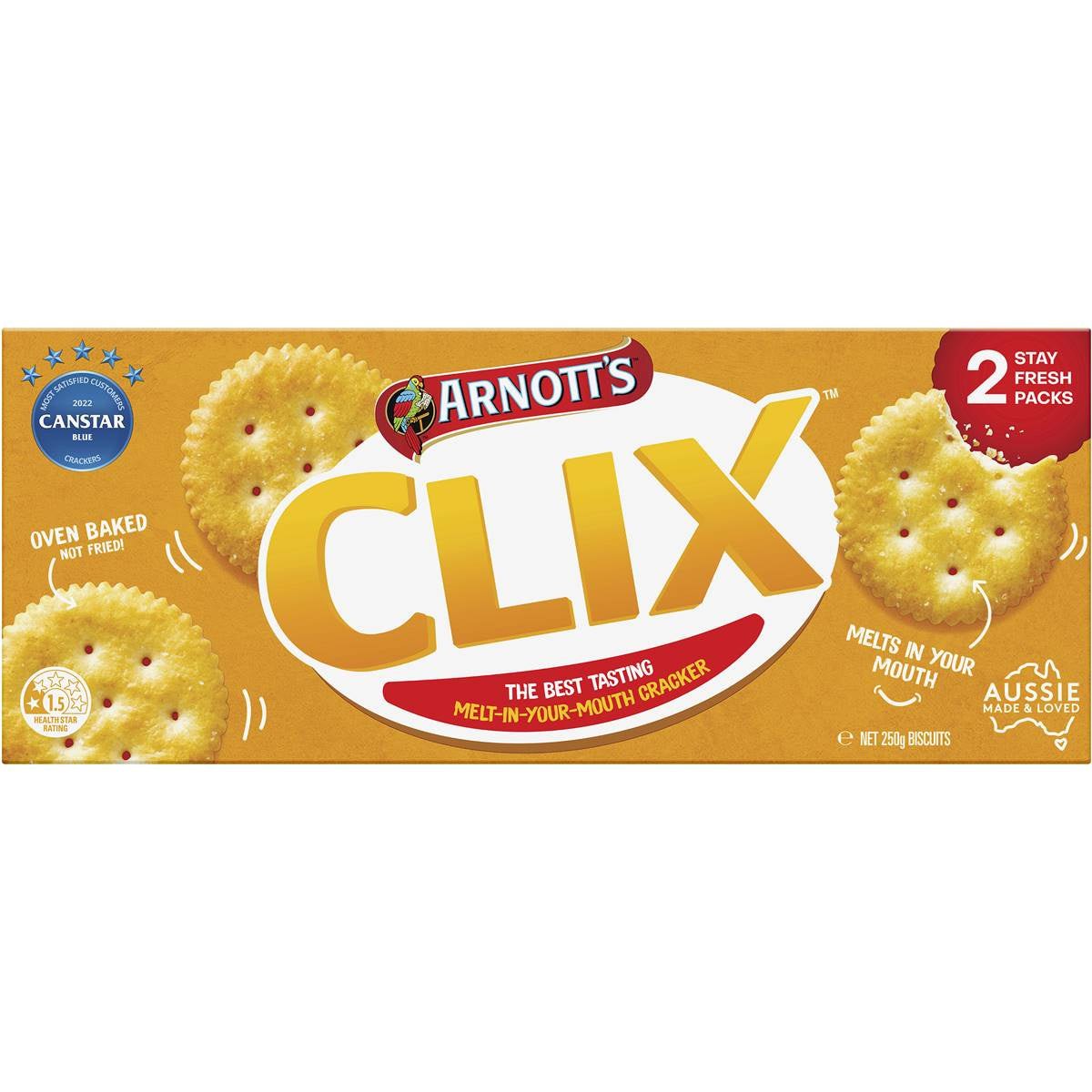 Arnott's Clix Crackers 250g