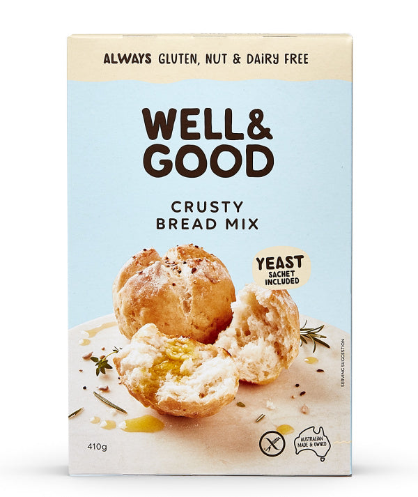 Well & Good Gluten Free Crusty Bread Mix 410g