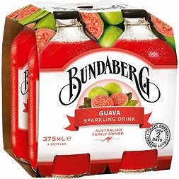 Bundaberg Guava Sparkling Drink 375ml 4pk