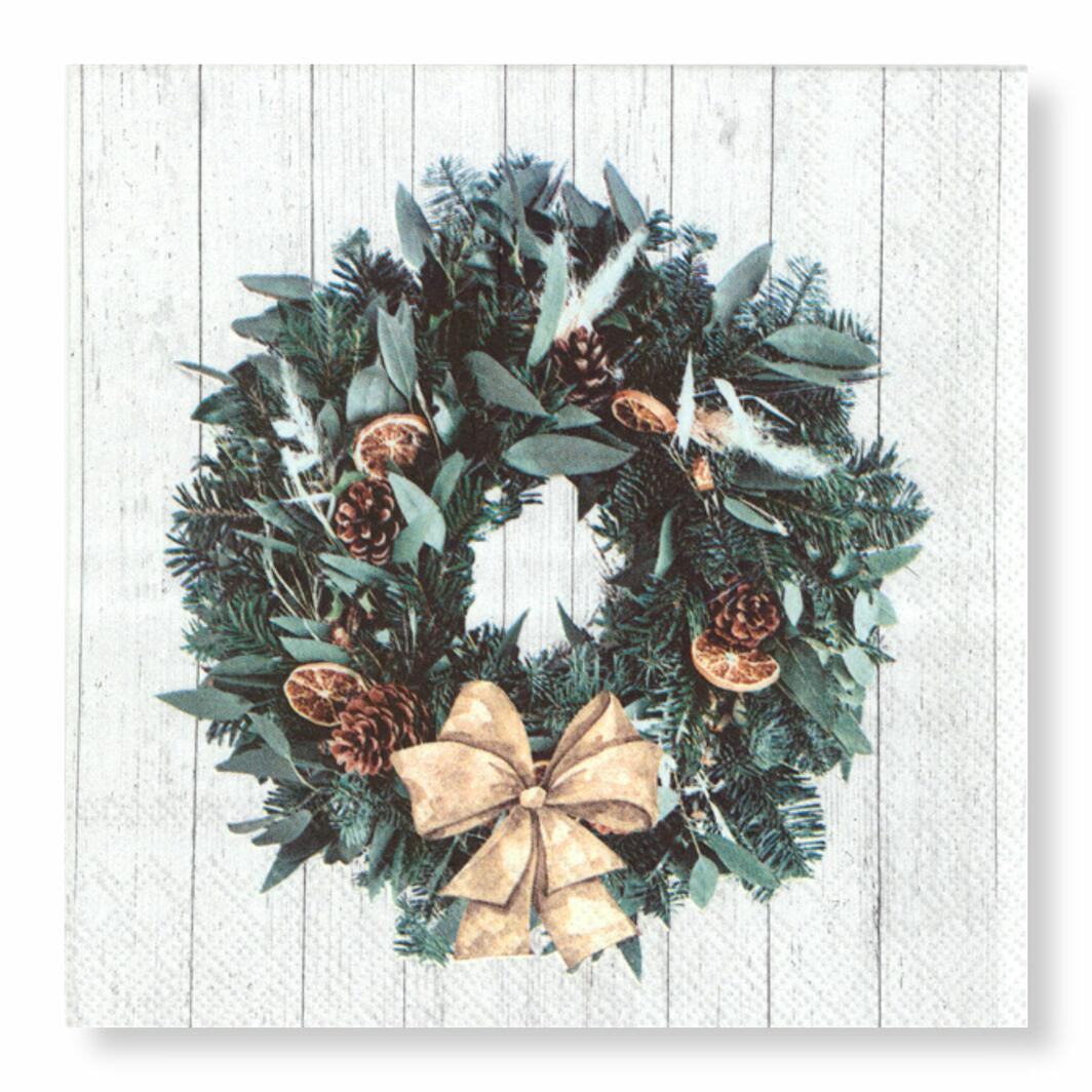 Rustic Wreath Napkins - Luncheon