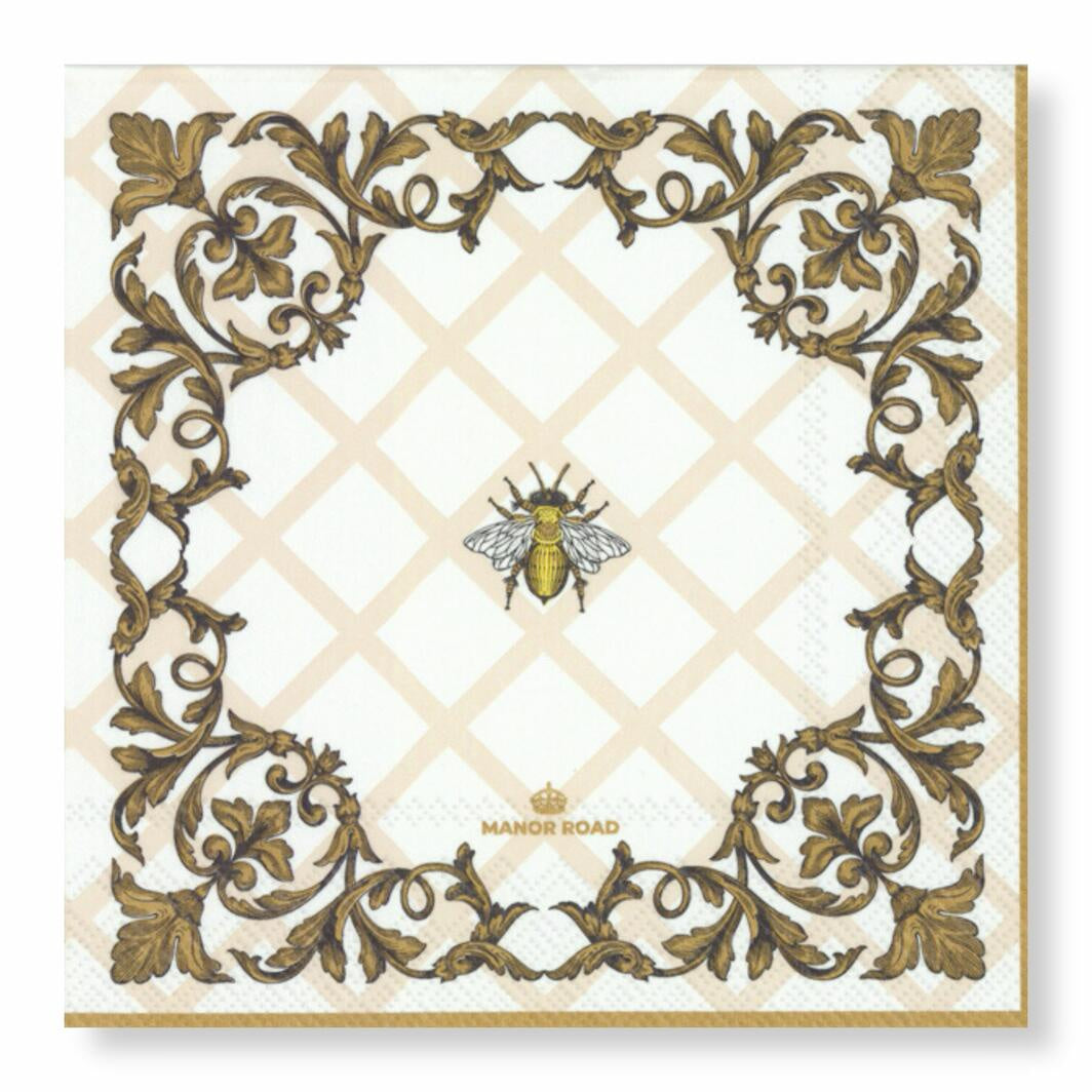 Ornamental Bee Napkins - Luncheon