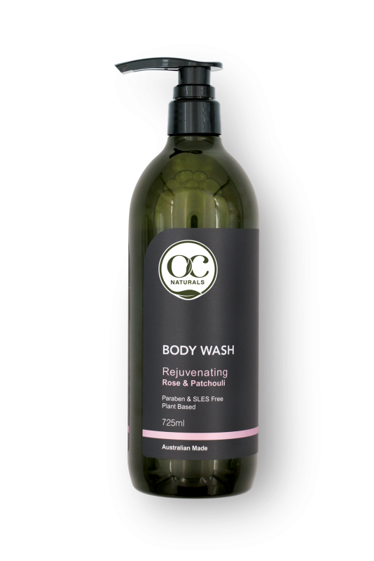 OC Naturals Body Wash Rose & Patchouli 725ml