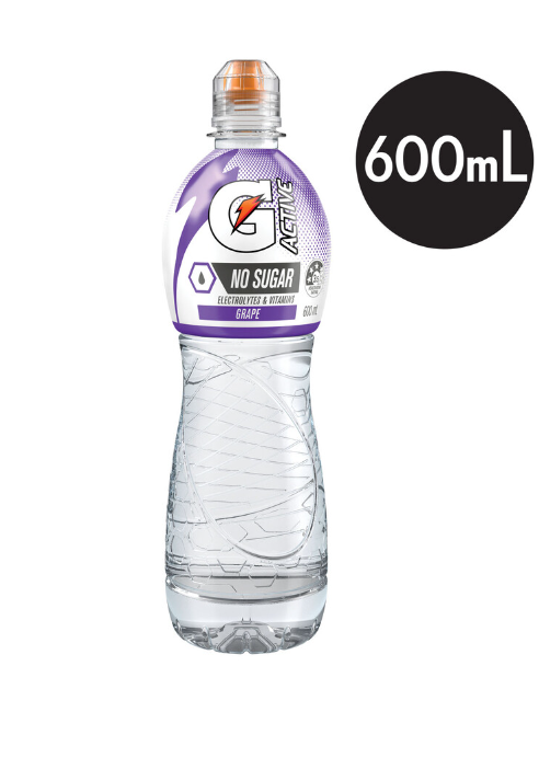 Gatorade G Active Grape Electrolyte Water | 600mL