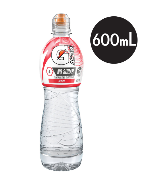 Gatorade G Active Berry Flavoured Electrolyte Water | 600mL