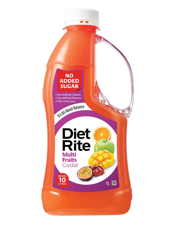 Diet Rite Multi Fruits Cordial 1l