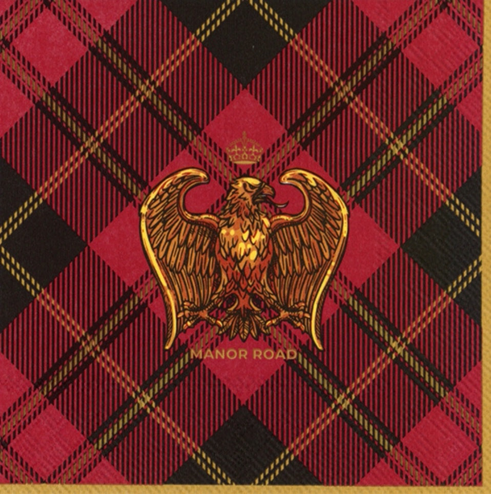 Eagles of Tartan Napkin Cocktail