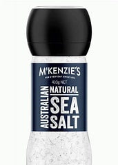 McKenzie's Natural Sea Salt Grinder 410g