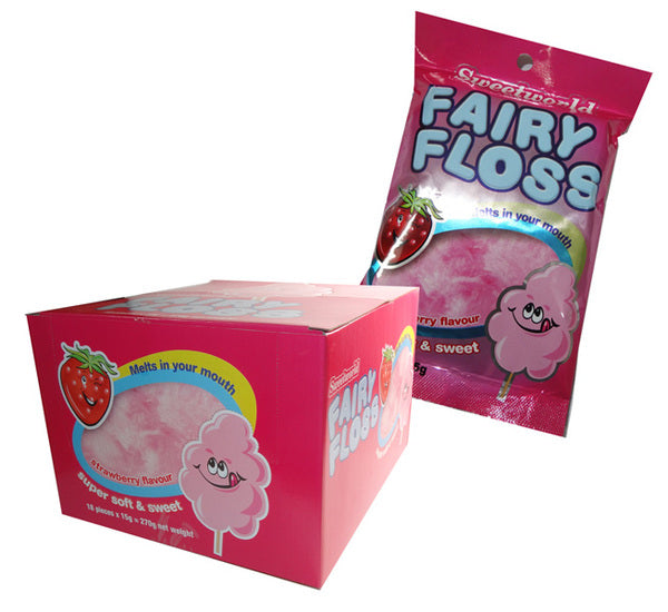 Sweetworld Fairy Floss 15g Strawberry