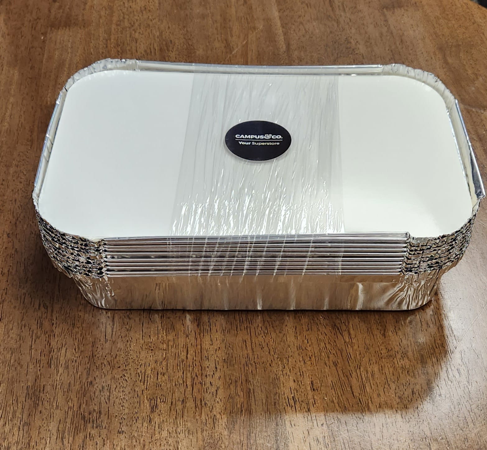 Standard Rectangle Foil Tray & Lid 10pk