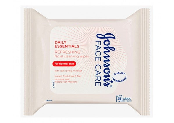 Johnson's Refreshing Facial Wipes Normal Skin 25pk