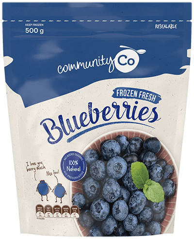 Community Co Frozen Blueberries 500gm