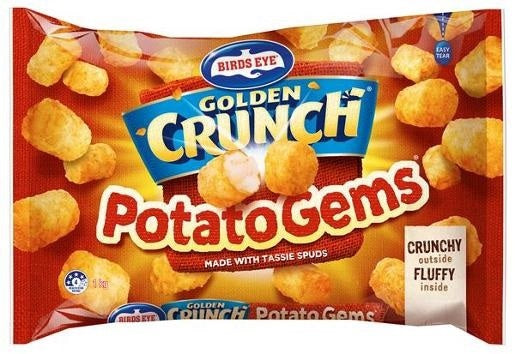 Birds Eye Golden Crunch Potato Gems 900g