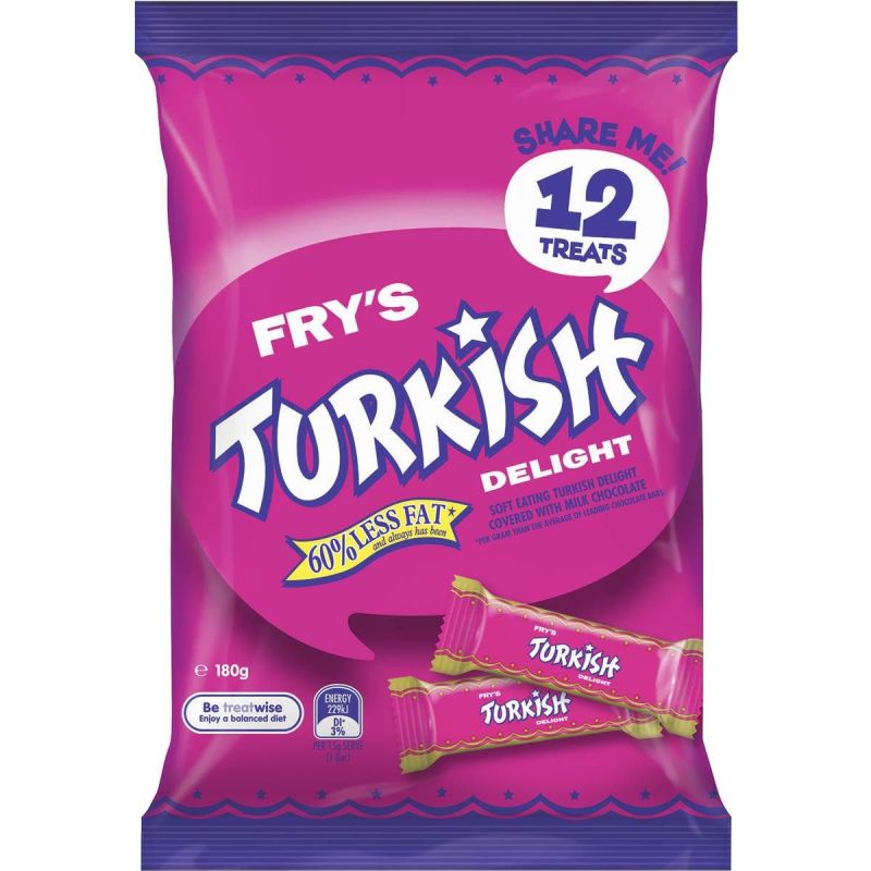 Cadbury Fry's Turkish Delight Sharepack 180g