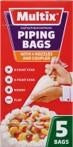 Multix Piping Bags 5pk