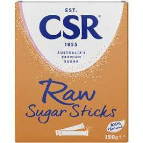 CSR Raw Sugar Sticks 50pk 150g