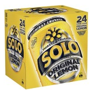 Schweppes Solo Lemon Cans 375mL 24pk
