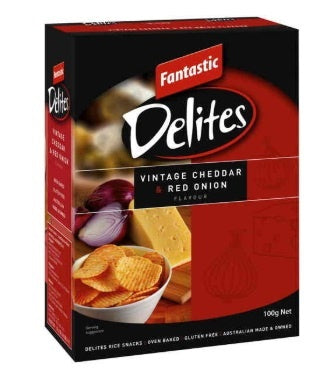 Fantastic Delites Vintage Cheddar & Red Onion 90g