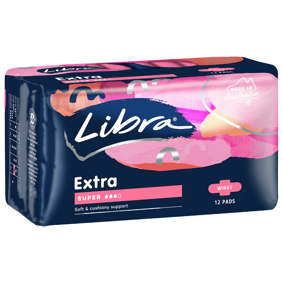 Libra Extra Super Wing Pads 12pk