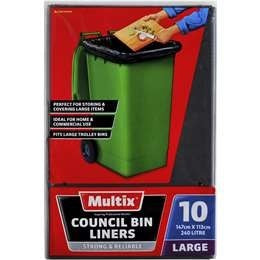 Multix Council Bin Bags Large 10pk