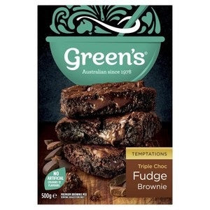 Greens Triple Choc Fudge Brownie 500g