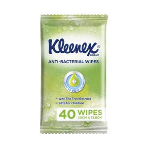 Kleenex Anti-Bacterial Wipes 40pk