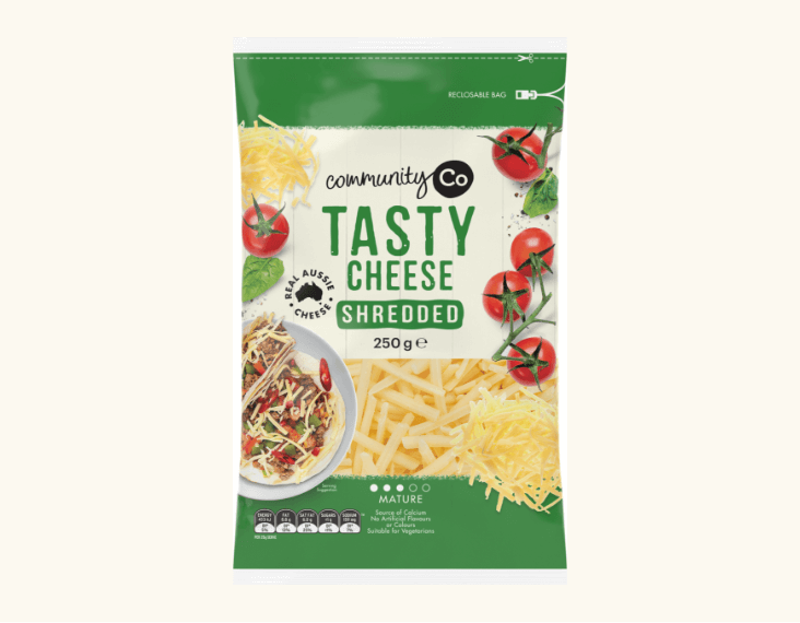 Community Co Tasty Cheese Shredded 250g